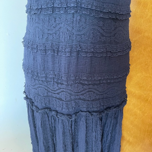 Eliza J Navy Blue Boho Ruffle Dress - Picture 10 of 16